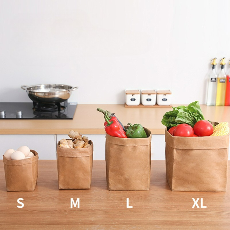 Food Storage Plant - Kraft Paper Bag Washable Paper Storage