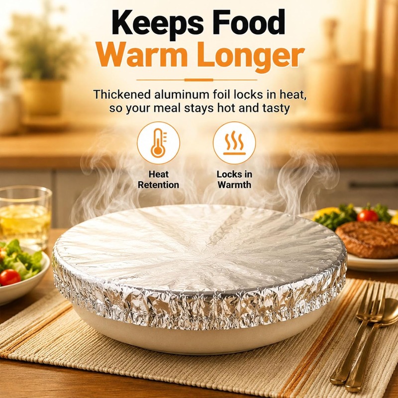 Food Storage With Colander - Aluminum Foil Insulation Covers Disposable Food