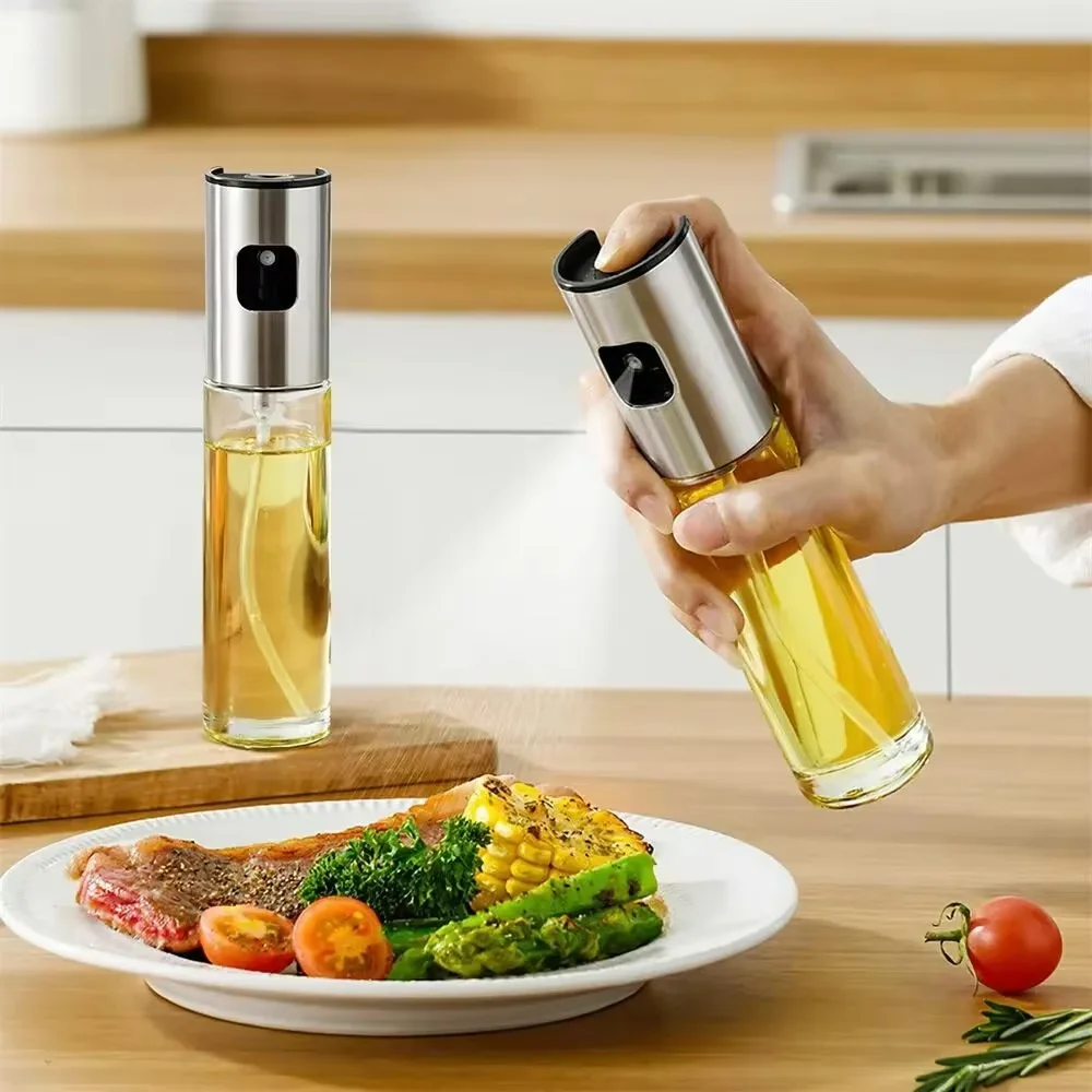 Salad Dressing Bottle - Glass Oil Sprayer for Cooking Olive