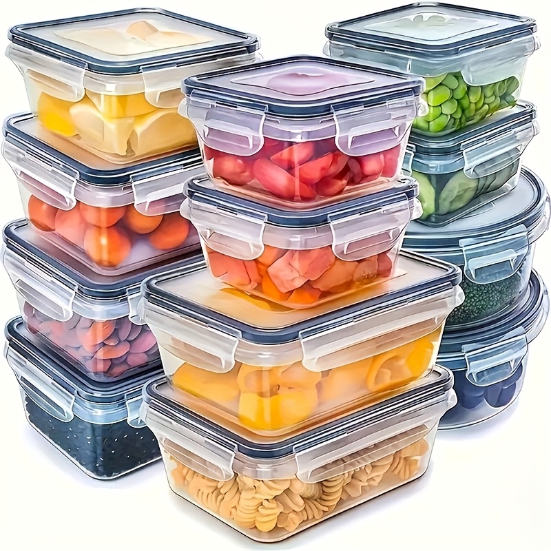 Food Storage With Colander - 8Pcs Set Includes 4 Containers and