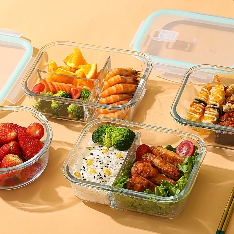 Food Storage Glass - Glass Fresh-Keeping Box high Borosilicate Heat-Resistant