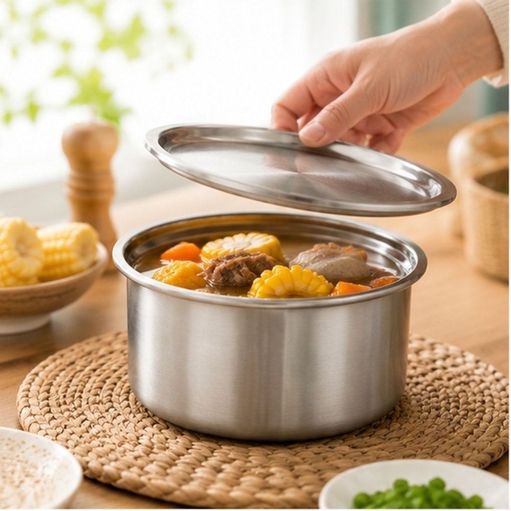 Food Storage With Colander - 304 Stainless Steel Ramekin with Lid