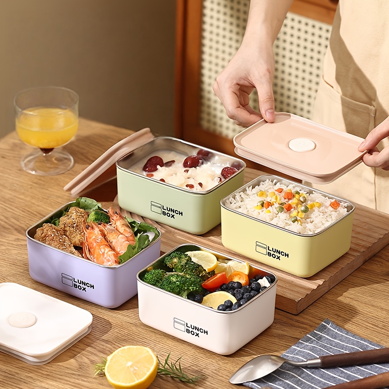 Food Storage With Colander - Stainless Steel Leak-Proof Food Storage Container