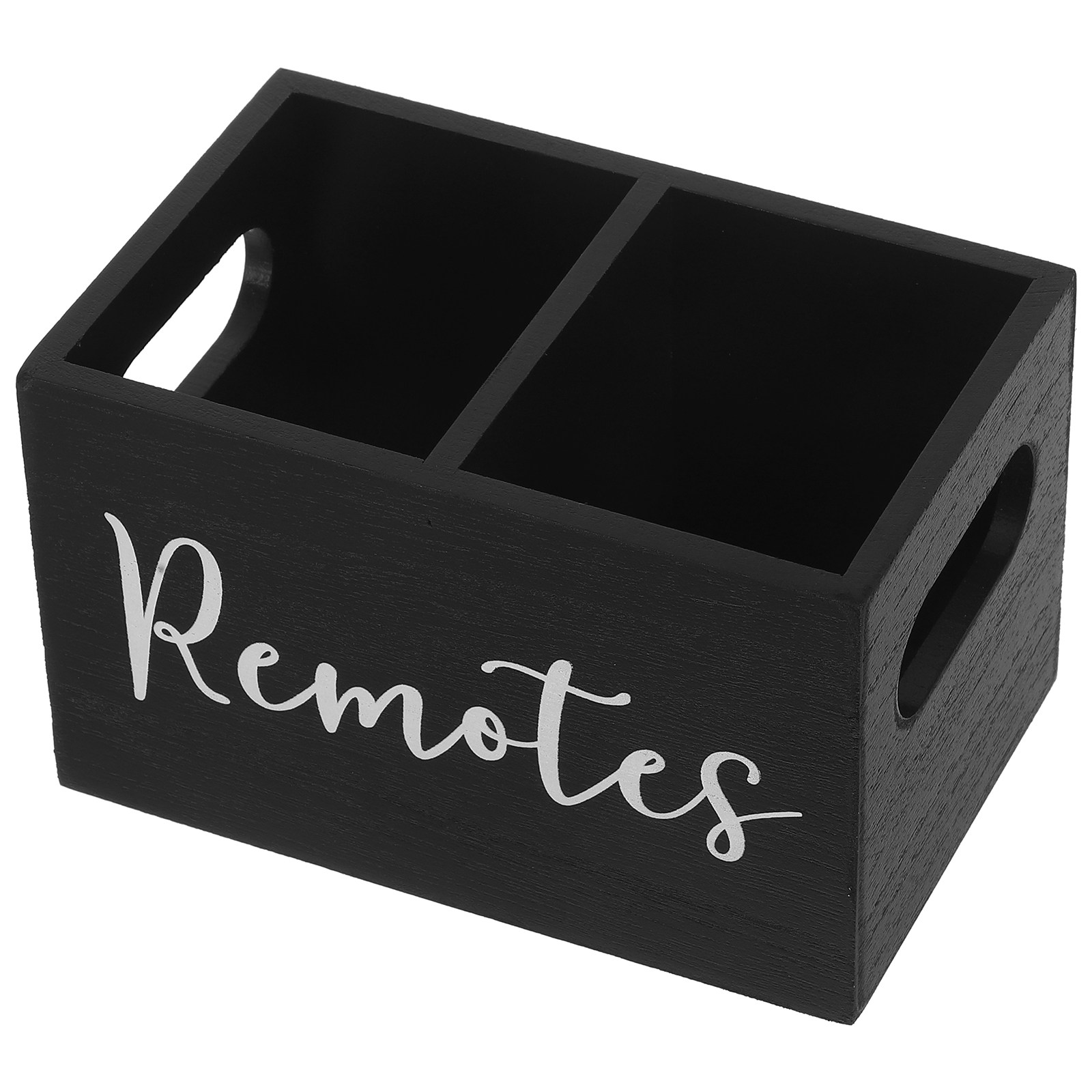 Food Storage Box - Wooden Remote Control Holder Desk Organizer