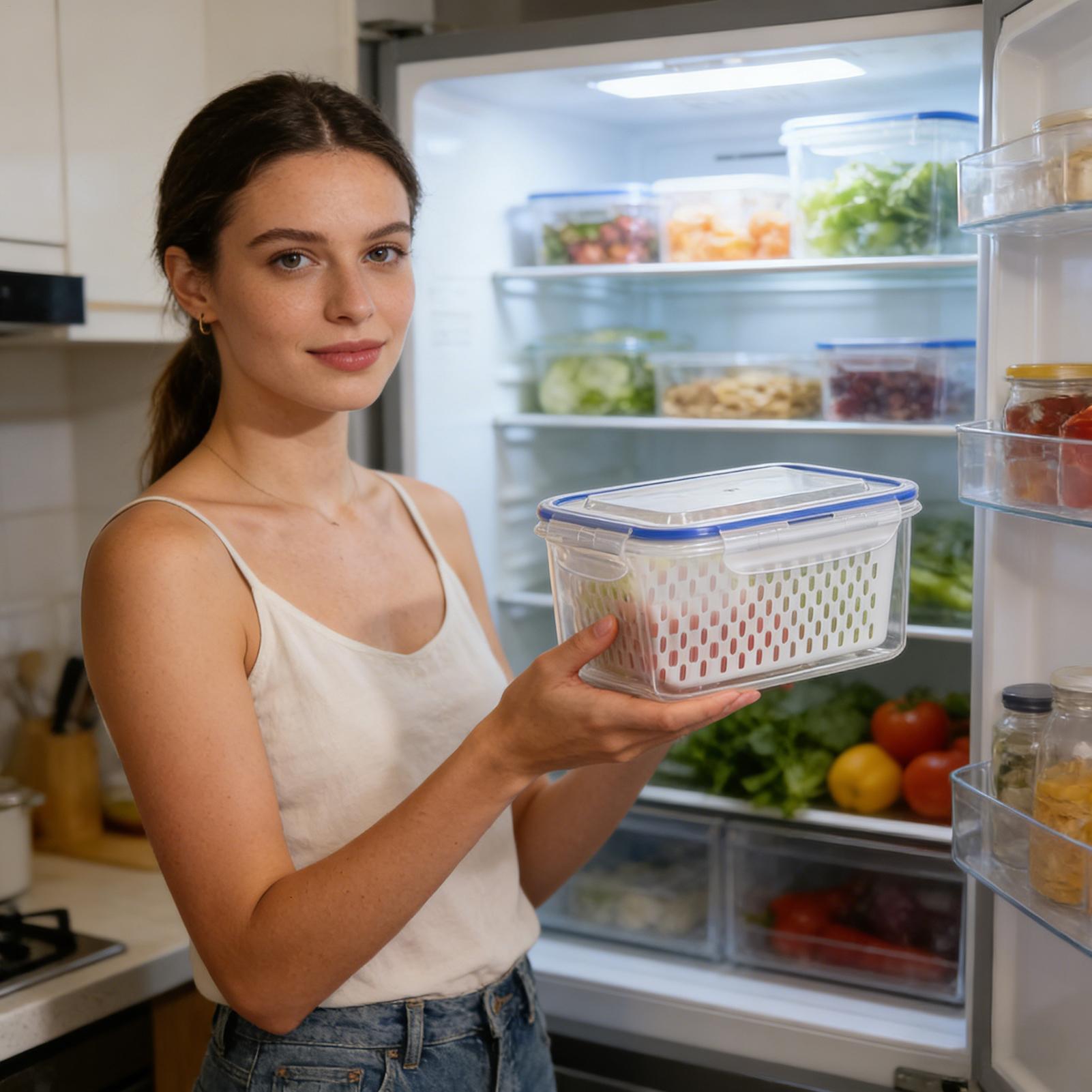 4 In 1 Food Storage Container  - огляд і ціна Food Storage With Colander