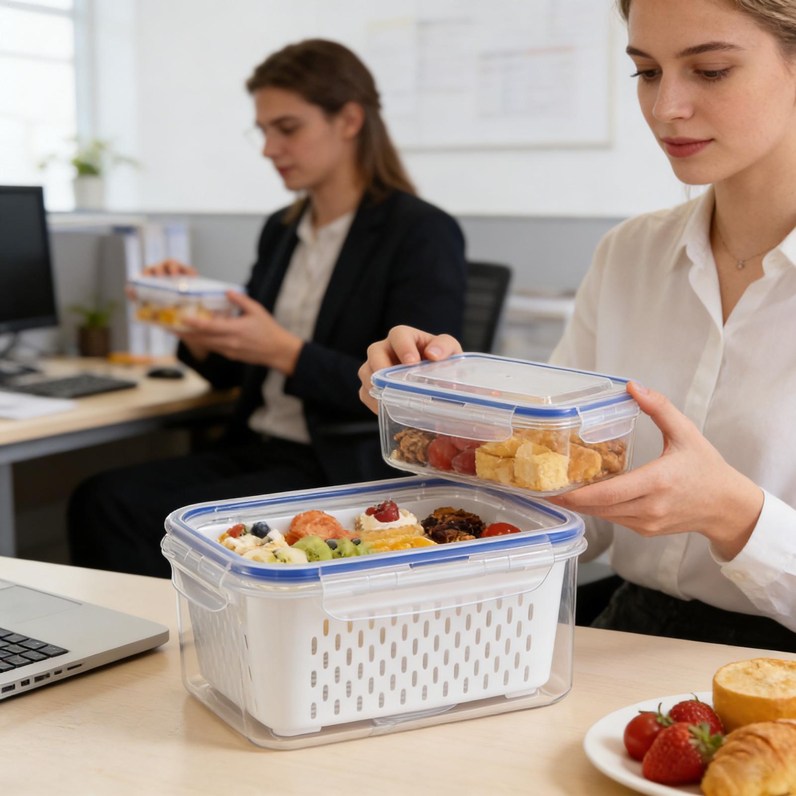 4 In 1 Food Storage Container  - огляд і ціна Food Storage With Colander