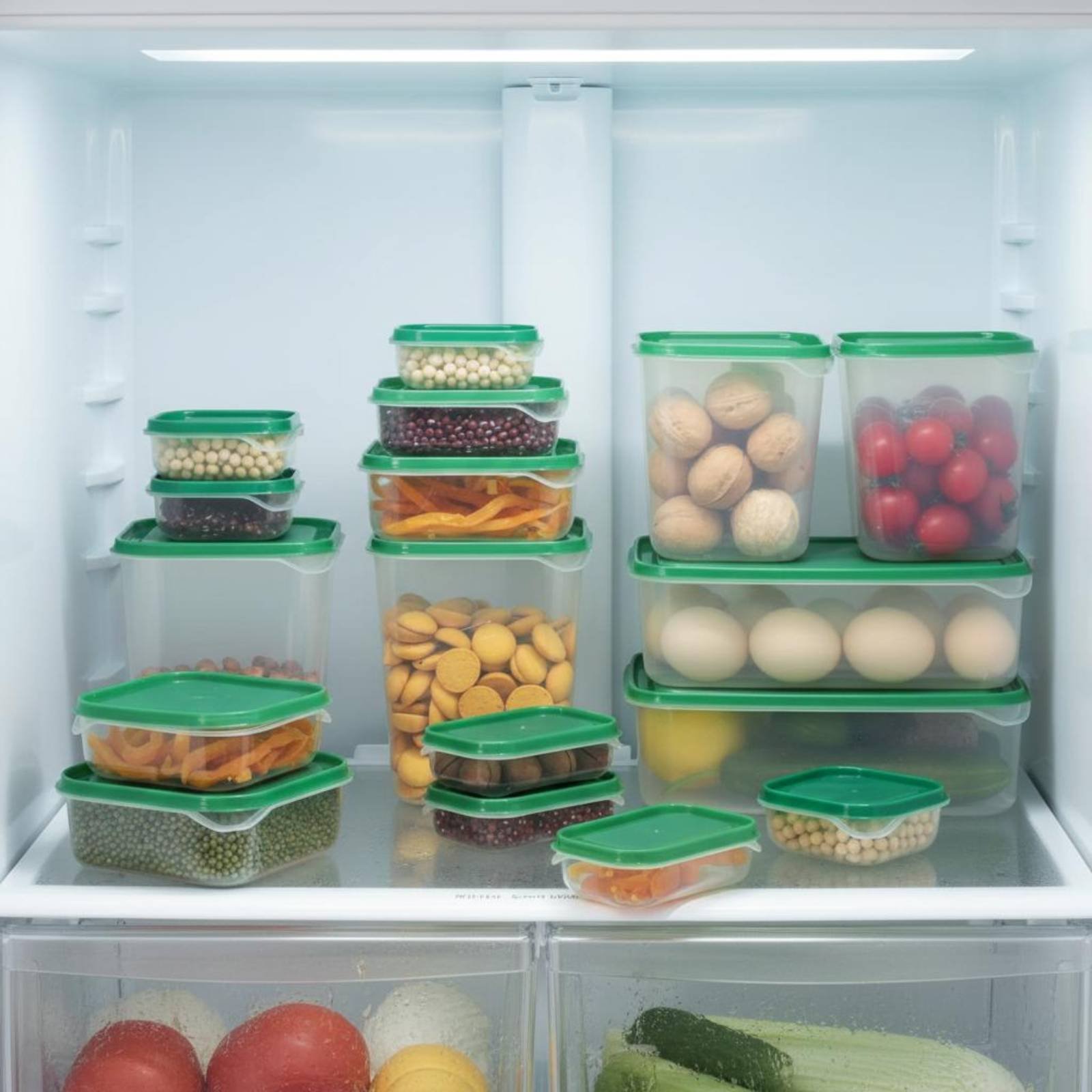 17 Pieces Fridge Storage Box S - огляд і ціна Food Storage Plastic Container