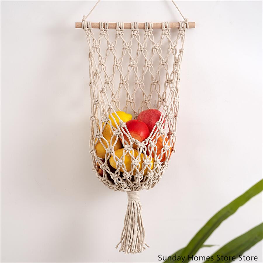 Macrame  Fruit  Storage Basket - огляд і ціна Food Storage Plant