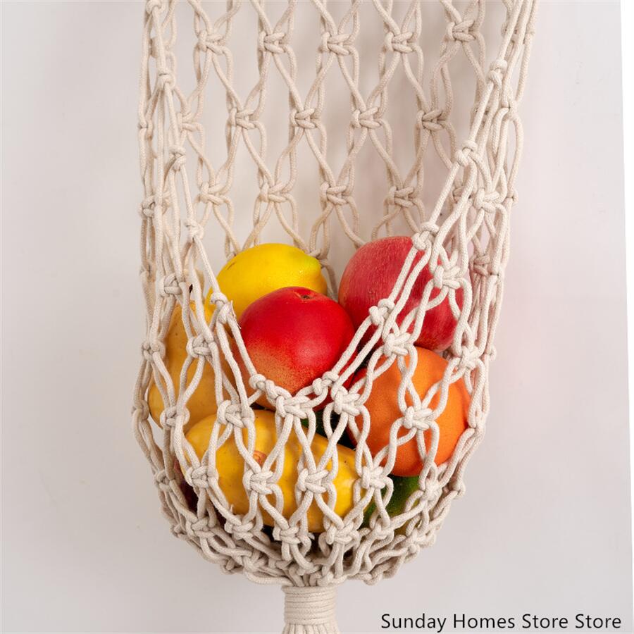 Macrame  Fruit  Storage Basket - огляд і ціна Food Storage Plant