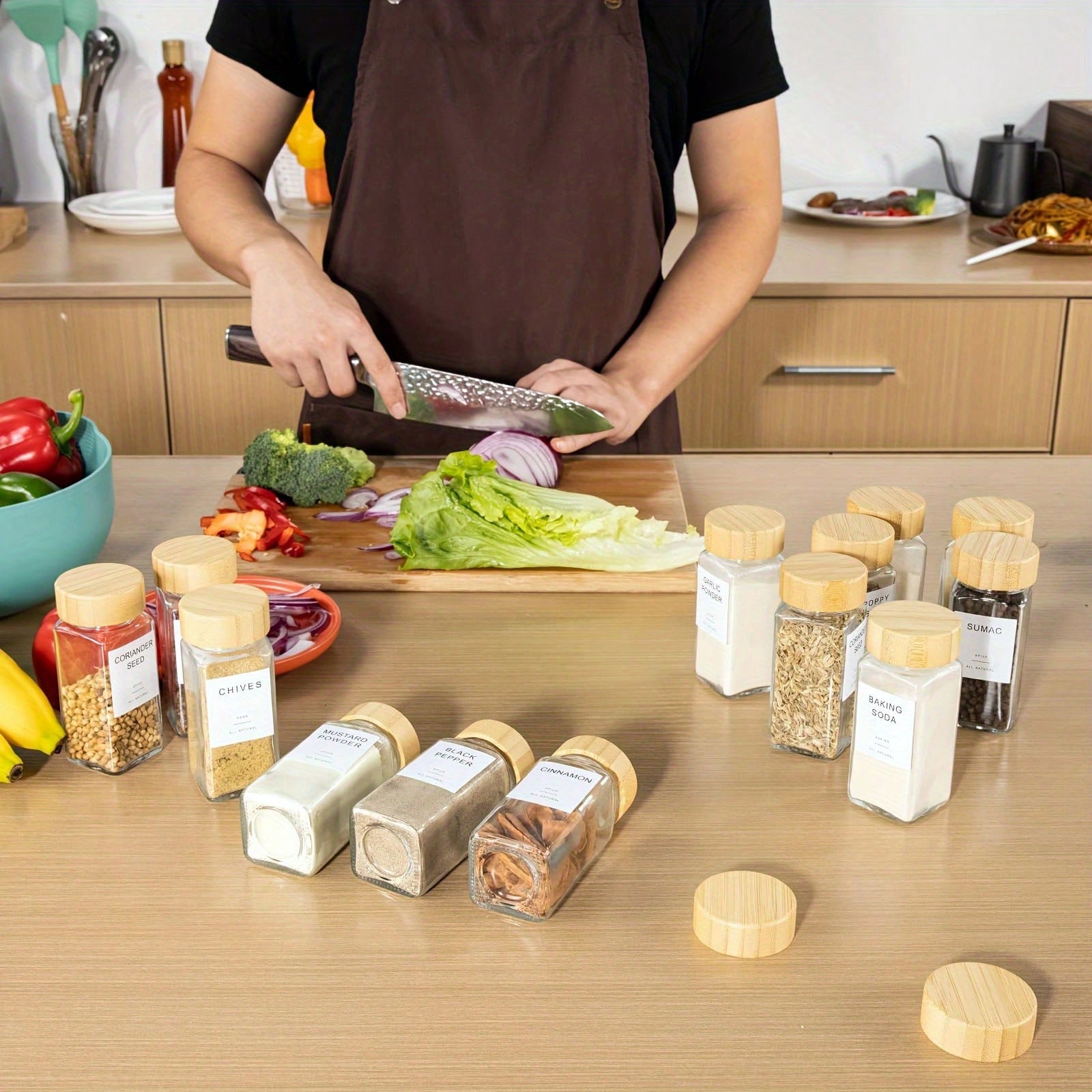 12 Compact Bamboo Seasoning St - огляд і ціна Food Storage Drawers