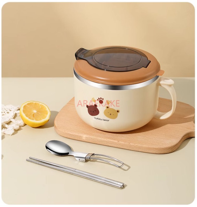 Stainless steel bowl with lid, - огляд і ціна Stainless Lunch Box