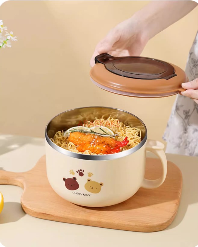 Stainless steel bowl with lid, - огляд і ціна Stainless Lunch Box