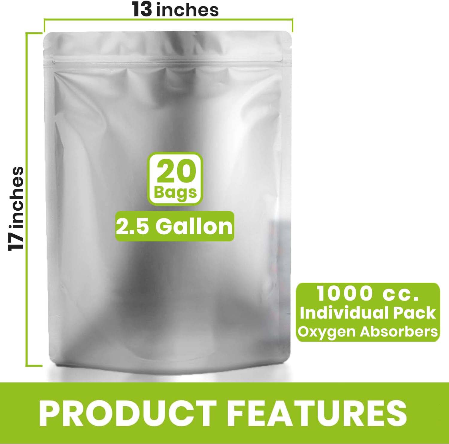 0.25 /1/2.5/ 5 Gallon Silver A - огляд і ціна Food Storage Long Term