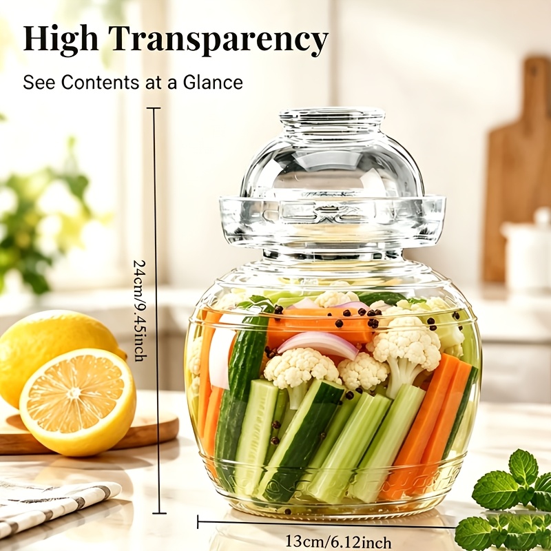 Glass Kimchi Fermentation Jar  - огляд і ціна Food Storage Glass