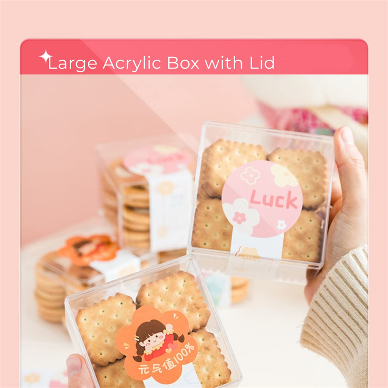 1-20pcs Transparent Acrylic Bo - огляд і ціна Xmas Food Storage Containers
