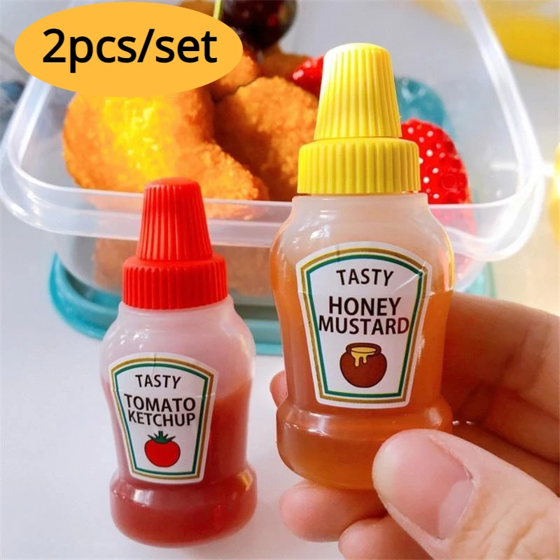 2Pcs/Set 25ML Mini Tomato Ketc - огляд і ціна Salad Dressing Bottle
