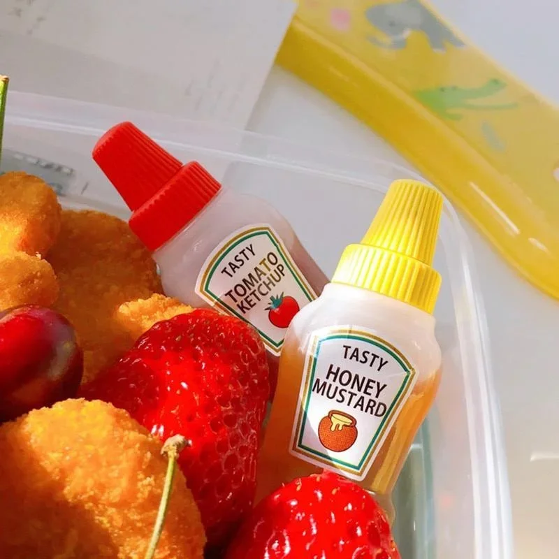 2Pcs/Set 25ML Mini Tomato Ketc - огляд і ціна Salad Dressing Bottle