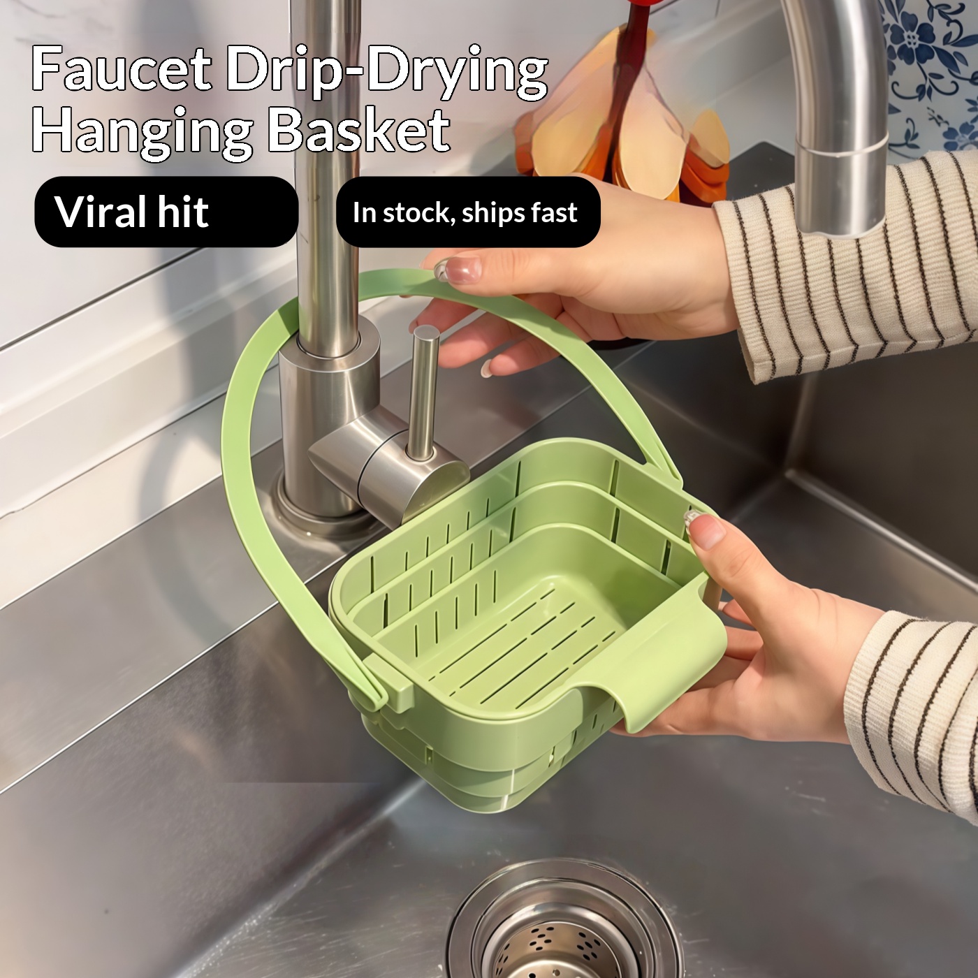 Foldable Sink Strainer Basket  - огляд і ціна Food Storage With Colander