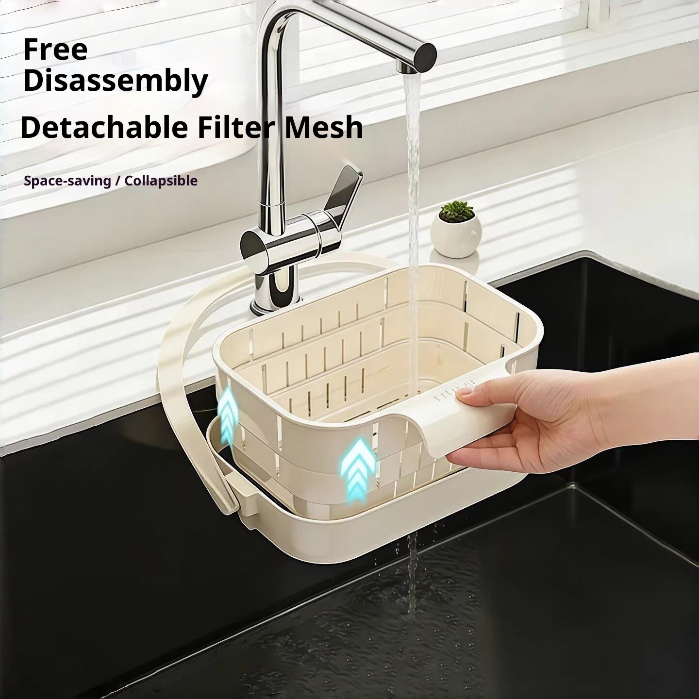 Foldable Sink Strainer Basket  - огляд і ціна Food Storage With Colander