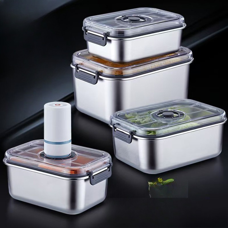 Stainless Steel Vacuum Food Co - огляд і ціна Food Storage Drawer Organizer