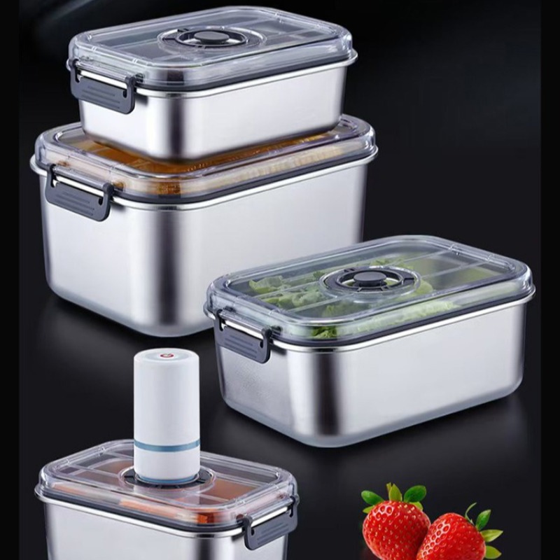 Stainless Steel Vacuum Food Co - огляд і ціна Food Storage Drawer Organizer
