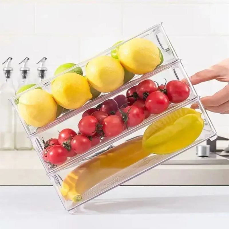 Drawer Organizer Bin Clear Sta - огляд і ціна Food Storage Drawers
