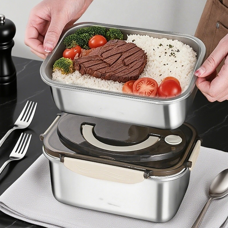 Large Capacity Bento Box  Stai - огляд і ціна Stainless Lunch Box
