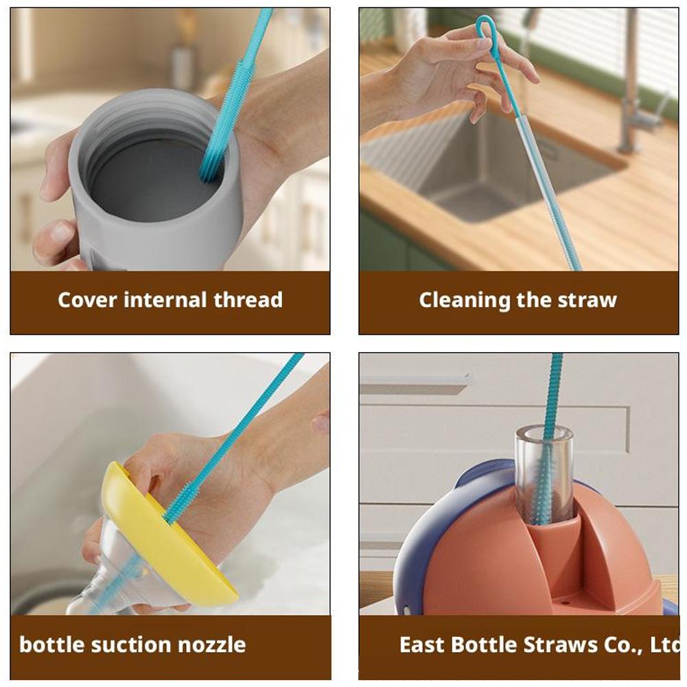 2PCS 25cm Silicone Straw Brush - огляд і ціна Food Storage Long Term