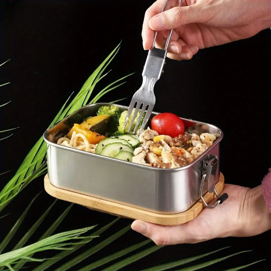 New 304 Stainless Steel Bamboo - огляд і ціна Food Storage With Colander