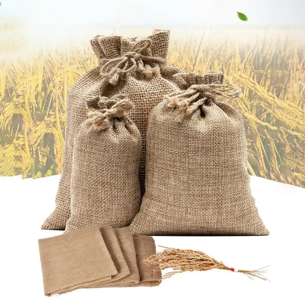 Natural Burlap Sack Jute Potat - огляд і ціна Food Storage Roots