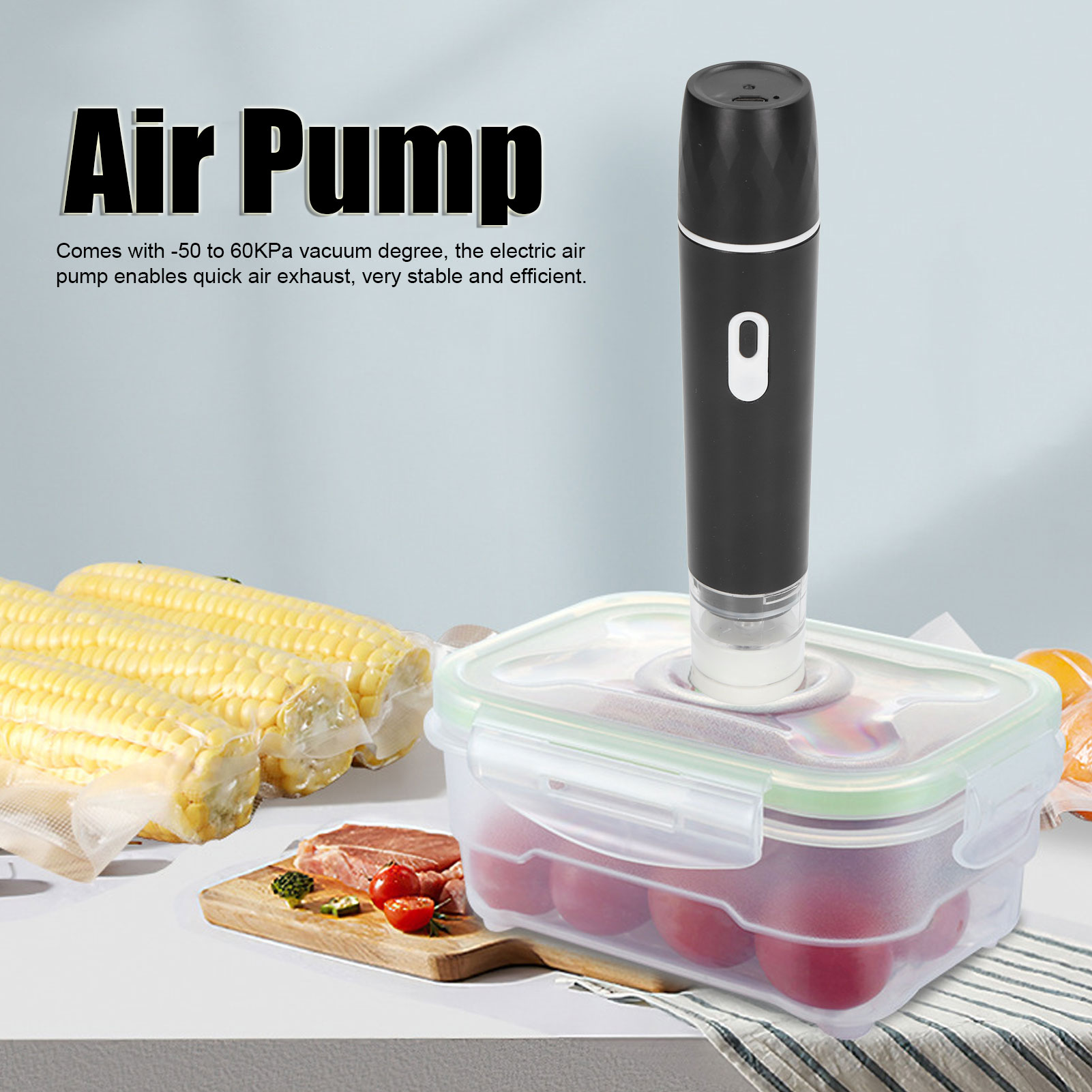 Electric Air Pump Handheld Vac - огляд і ціна Food Storage Machine