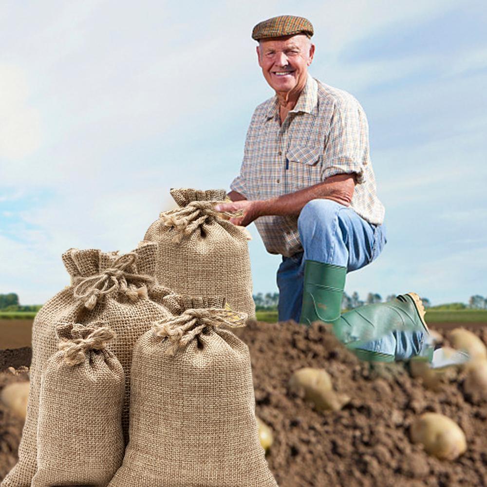Burlap Potato Sacks Jute Potat - огляд і ціна Food Storage Roots