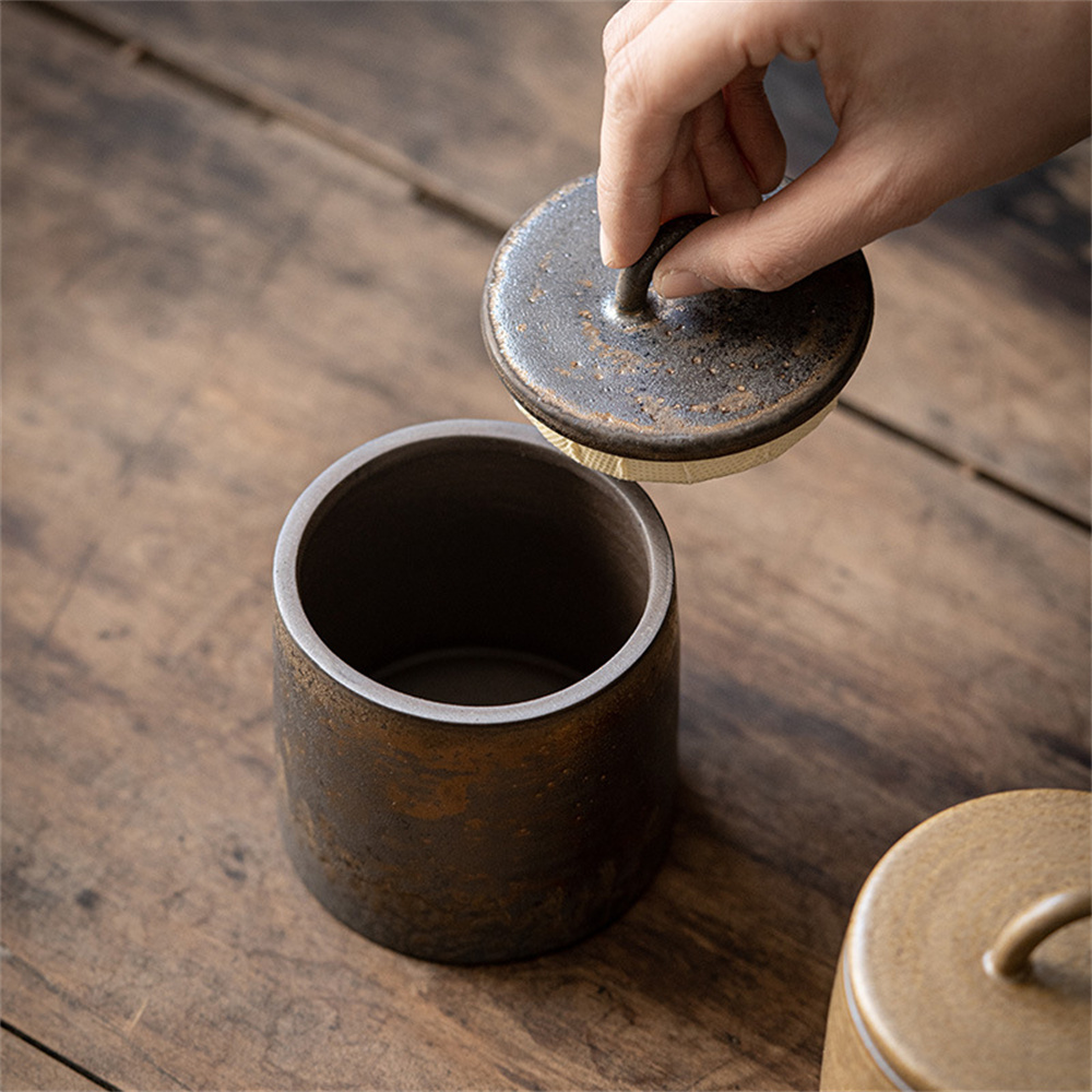 Ceramic Tea Caddy Sealed Jar S - огляд і ціна Food Storage Drawer Organizer