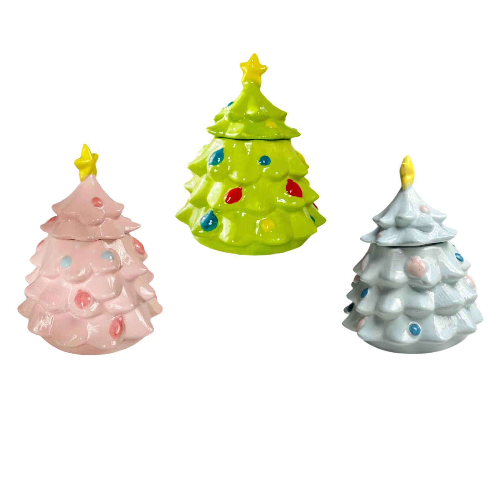 Christmas Tree Candy Jar Cute  - огляд і ціна Xmas Food Storage Containers
