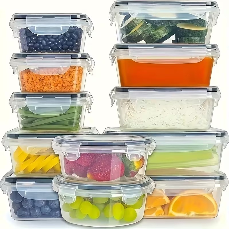 4-Piece Clear Food Storage Con - огляд і ціна Food Storage With Colander