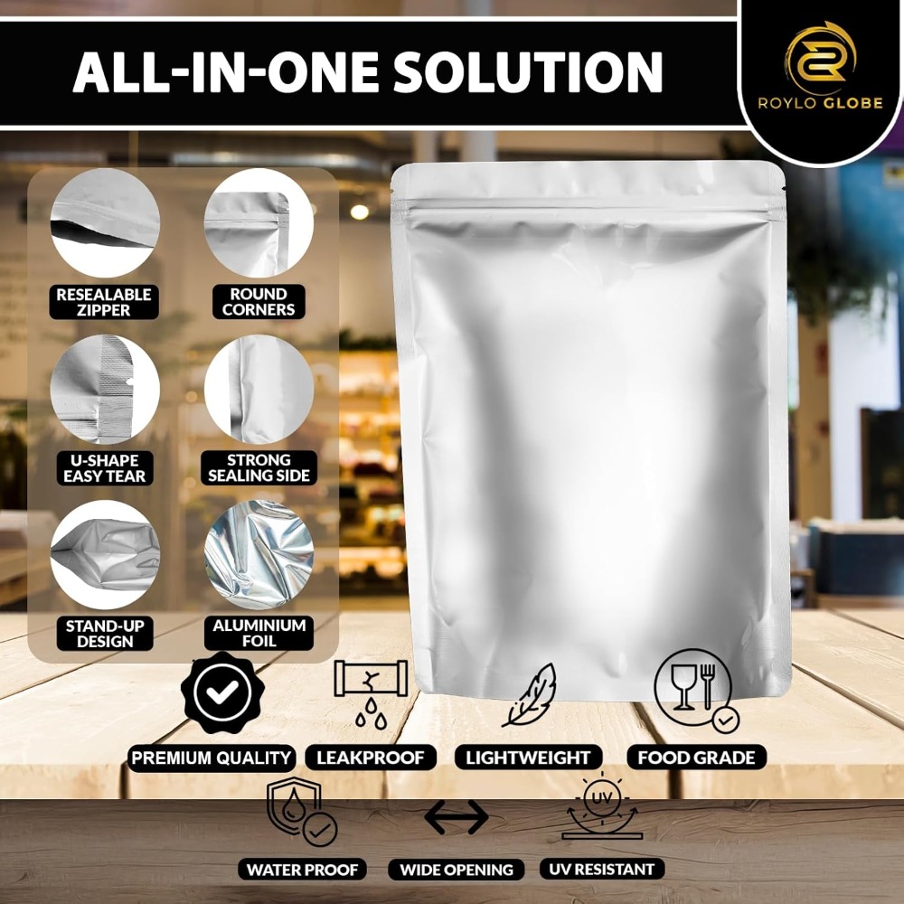 100pcs 2 Quart Mylar Bags with - огляд і ціна Food Storage Long Term