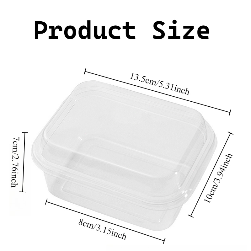 5/10PCS Plastic Cake Box with  - огляд і ціна Xmas Food Storage Containers