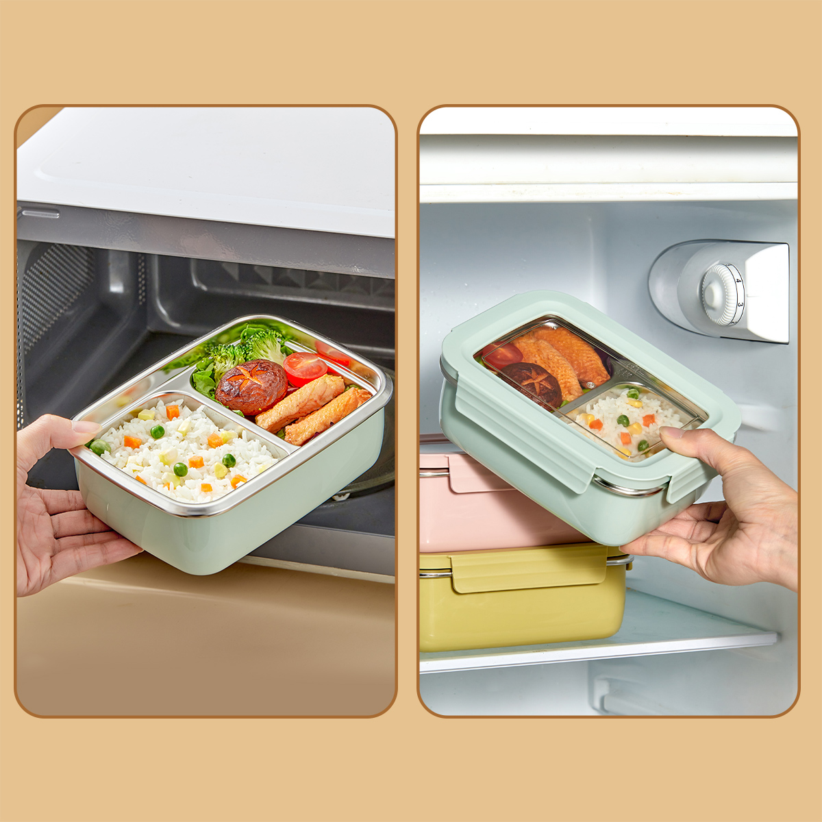 Microwave 304 Stainless Steel  - огляд і ціна Food Storage Drawer Organizer