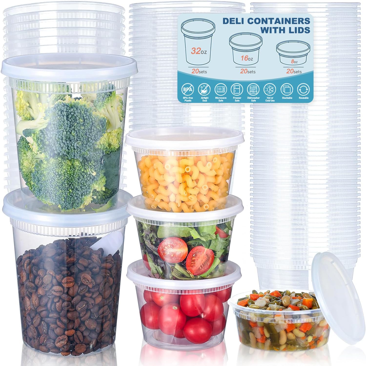 24pcs Deli Food Storage Contai - огляд і ціна Food Storage Ideas
