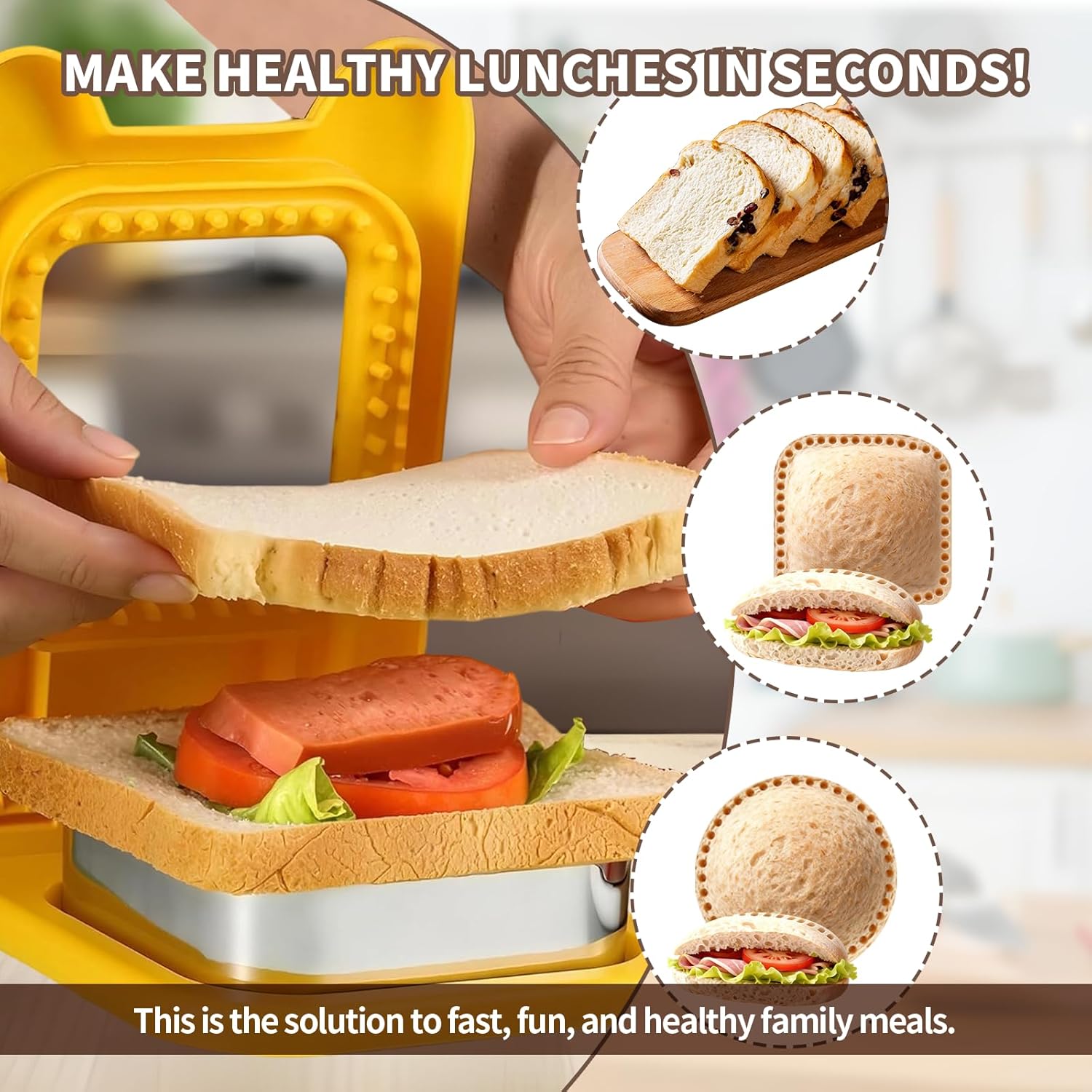 Kids Lunch Sandwich Cutter and - огляд і ціна Stainless Lunch Box
