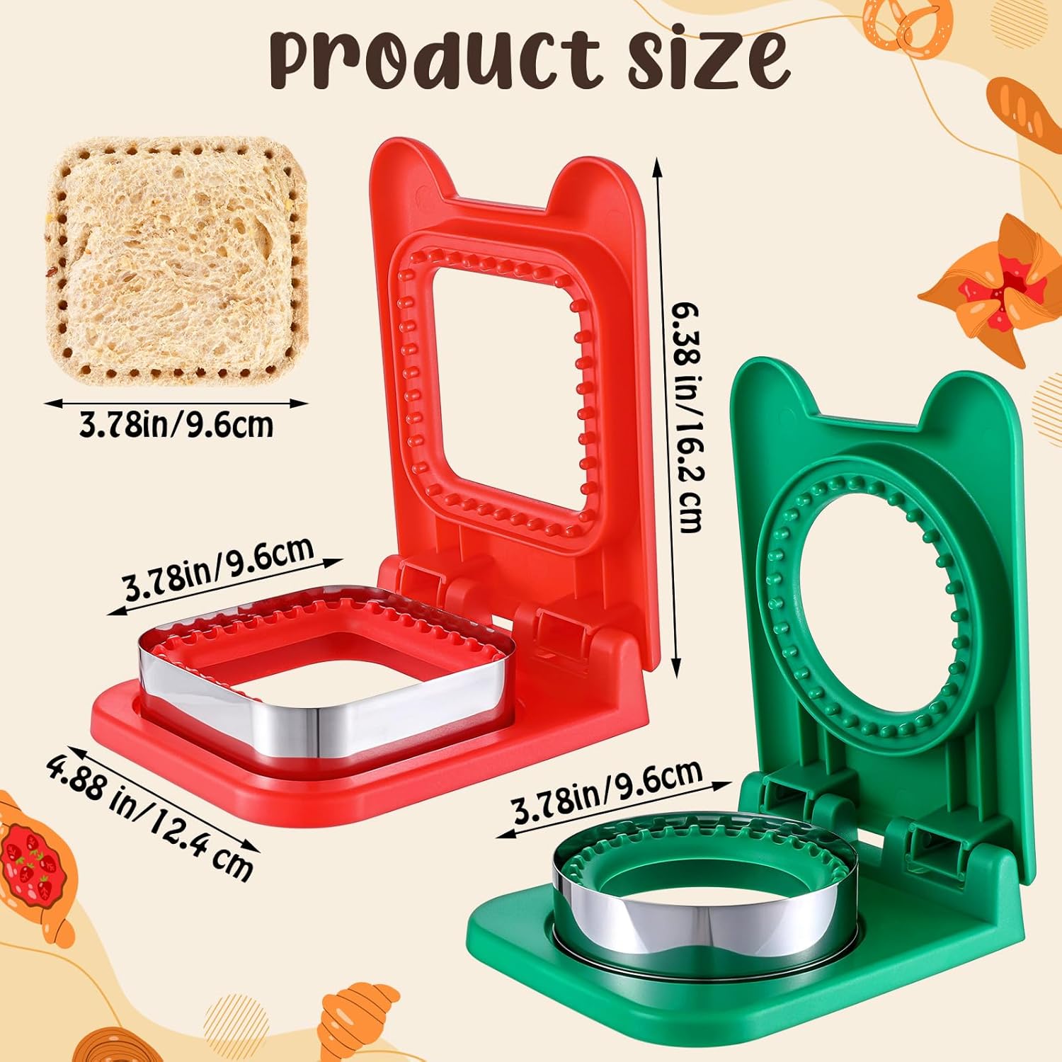 Kids Lunch Sandwich Cutter and - огляд і ціна Stainless Lunch Box