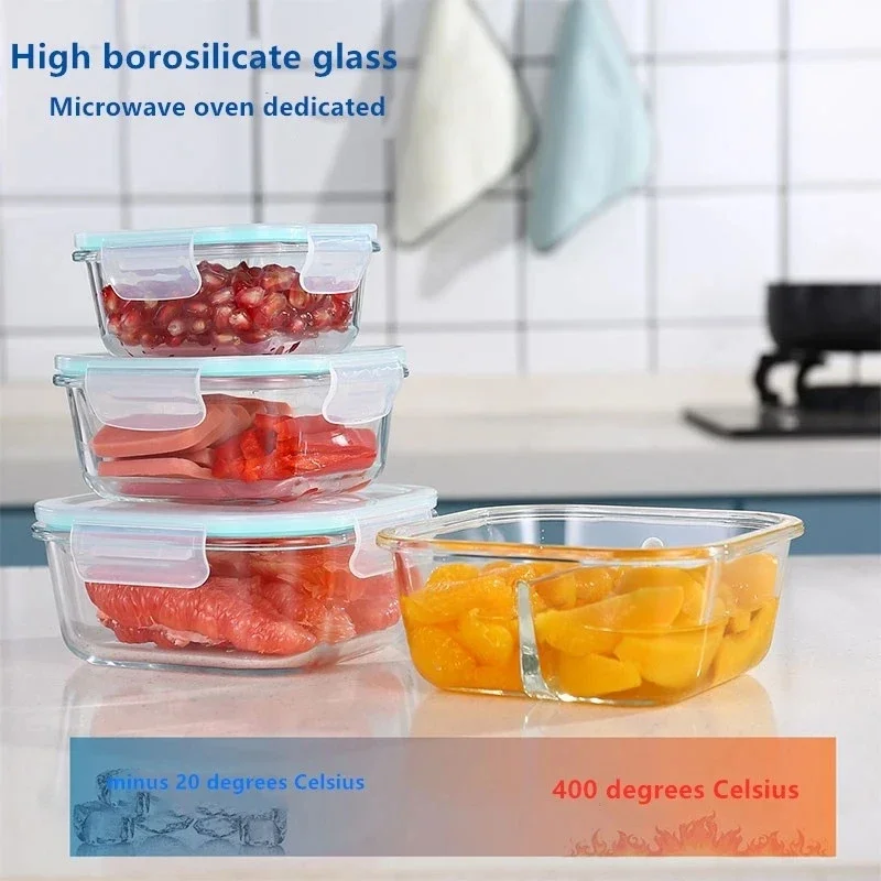 Glass Fresh-Keeping Box high B - огляд і ціна Food Storage Glass Jar