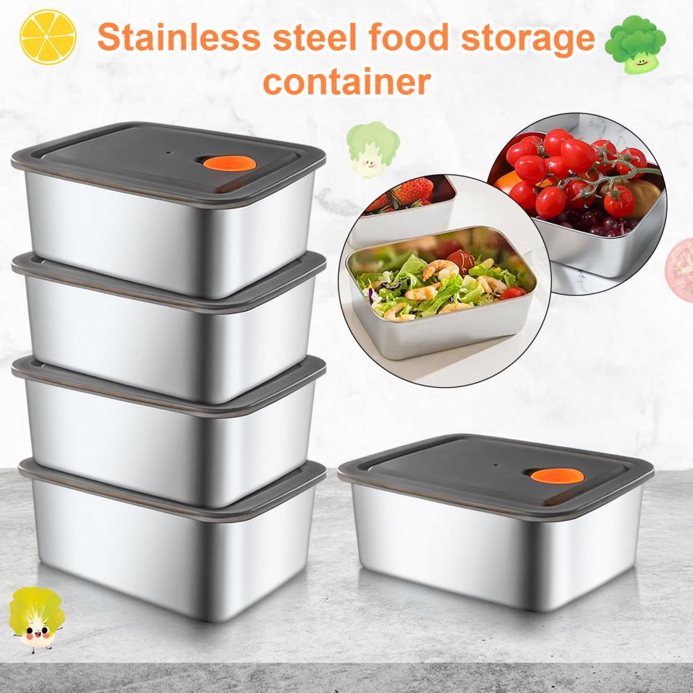 Stainless Steel Snack Containe - огляд і ціна Stainless Lunch Box