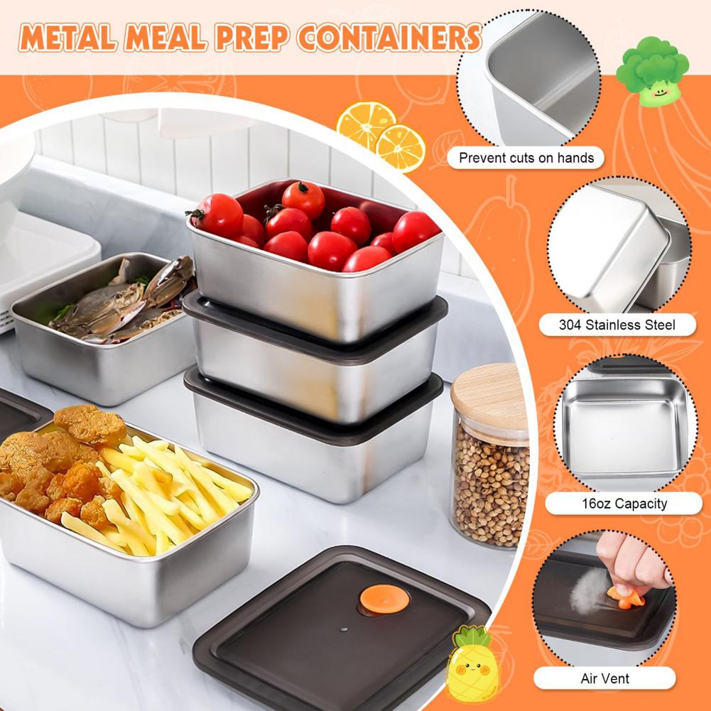 Stainless Steel Snack Containe - огляд і ціна Stainless Lunch Box