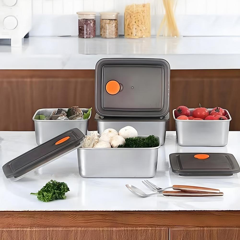 Stainless Steel Snack Containe - огляд і ціна Stainless Lunch Box