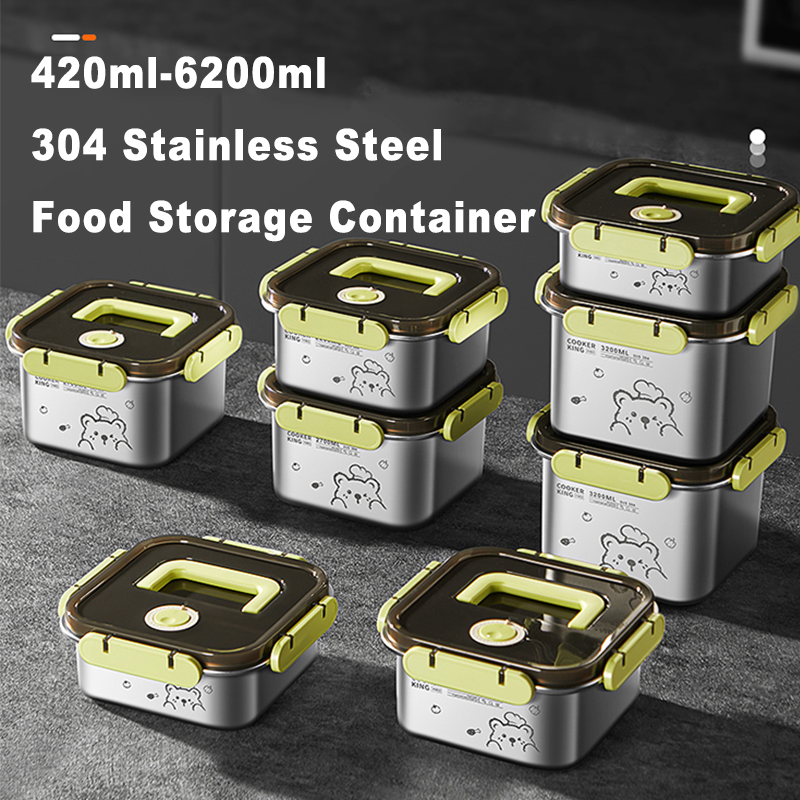 COOKER KING 420ml-6200ml Large - огляд і ціна Stainless Lunch Box