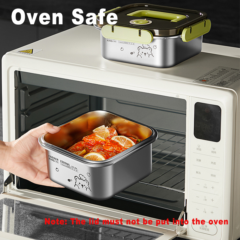 COOKER KING 420ml-6200ml Large - огляд і ціна Stainless Lunch Box