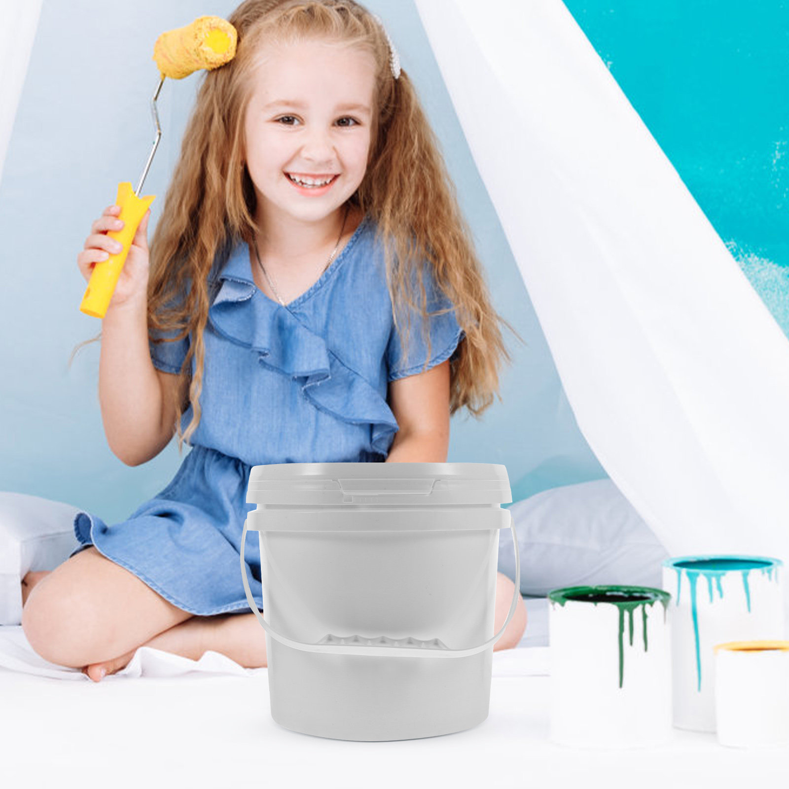 Sturdy Plastic Paint Bucket wi - огляд і ціна Food Storage Safe