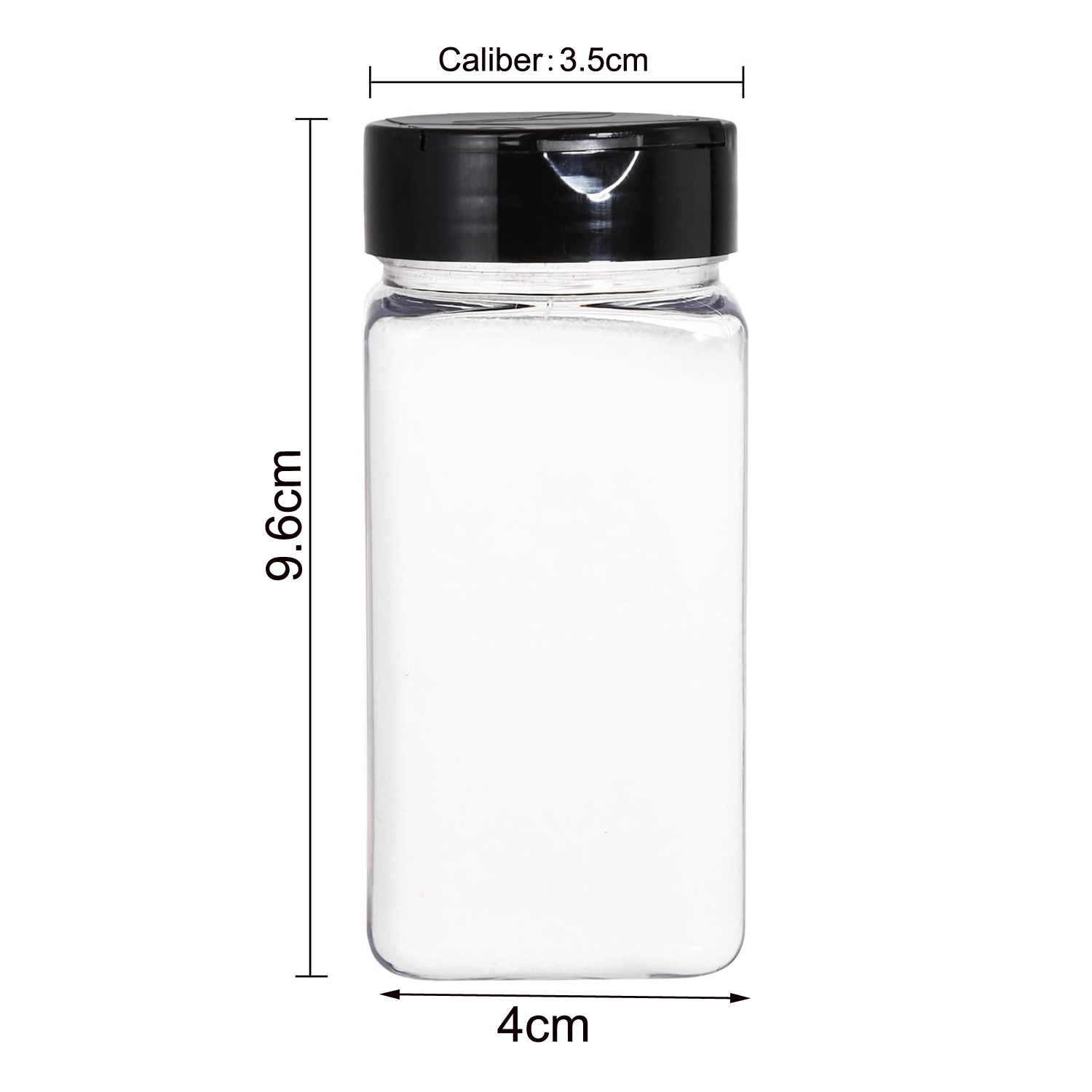 Square Large Plastic Spice Jar - огляд і ціна Food Storage Plastic Container