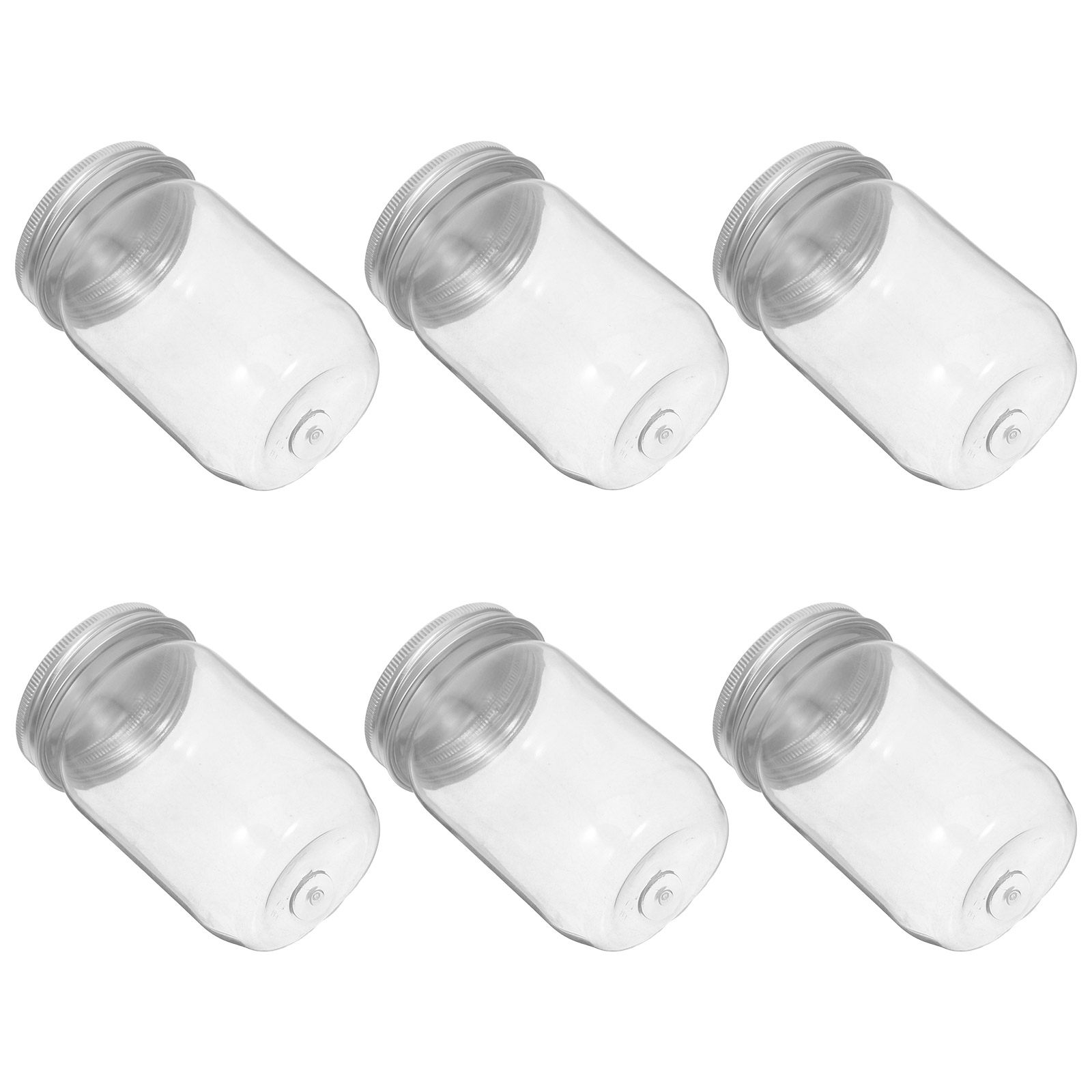 6Pcs Clear Plastic Mason Jars  - огляд і ціна Food Storage Plastic Container